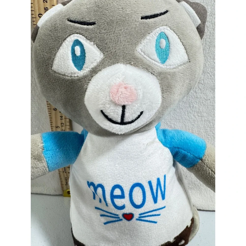 A A Global Industries Cat Plush Toy Meow Blue Shirt‎ Polka Dot Skirt